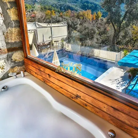 Wood With Pool And Jacuzzi In Nature Villa Islamlar (Mediterranean)